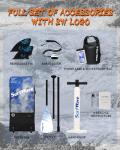 11ft Inflatable Stand Up Paddle Board SUP Complete Kit, 34" Wide 6" Thick All-Round Design for Beginners, Multi-Water Touring & Outdoor Recreation, Non-Slip Surface