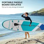 Panana Inflatable Stand Up Paddle Board, 10’8’’x31’’x6’’ SUP with Premium Paddle Board Accessories Kit, Anti-Slip EVA Deck for Adults Youth of All Skill Levels