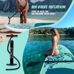 FEATH-R-LITE Inflatable Paddle Board Stand Up Paddleboards for Adults SUP with Complete Premium Accessories Pump, Adjustable Paddle, Leash, Three Fins, Waterproof Phone Bag, Repair Kit, Backpack