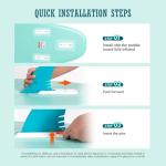 FEATH-R-LITE Inflatable Paddle Board Stand Up Paddleboards for Adults SUP with Complete Premium Accessories Pump, Adjustable Paddle, Leash, Three Fins, Waterproof Phone Bag, Repair Kit, Backpack