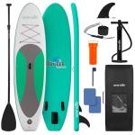 SereneLife 10’ Inflatable Stand Up Paddle Board with Premium SUP Accessories - 32” Wide Stable Design with Non-Slip EVA Deck Pad, for Youth and Adults, 275 lbs. Capacity