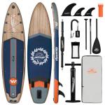 WNOVA Inflatable Paddle Boards for Adults and Youth, 11'x33 Stand Up Paddle Board with SUP Accessories, Portable Inflatable Paddleboard for All Skill Levels, Blow Up Paddle Board, Teak Zephyr