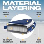 WNOVA Inflatable Paddle Boards for Adults and Youth, 11'x33 Stand Up Paddle Board with SUP Accessories, Portable Inflatable Paddleboard for All Skill Levels, Blow Up Paddle Board, Teak Zephyr