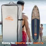 WNOVA Inflatable Paddle Boards for Adults and Youth, 11'x33 Stand Up Paddle Board with SUP Accessories, Portable Inflatable Paddleboard for All Skill Levels, Blow Up Paddle Board, Teak Zephyr