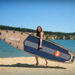 WNOVA Inflatable Paddle Boards for Adults and Youth, 11'x33 Stand Up Paddle Board with SUP Accessories, Portable Inflatable Paddleboard for All Skill Levels, Blow Up Paddle Board, Teak Zephyr