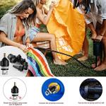 CANIPHA Inflatable SUP Pump Adaptor, Paddle Board SUP Valve Adapter with 9 Standard Conventional Air Pump Nozzles for Inflatables SUP Inflator Adapter Inflatable Boat Paddle Board SUP Board