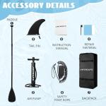 Kids Inflatable Stand Up Paddle Board, Kid Paddle Board with SUP Accessories, Anti-Slip EVA Deck, 7’6’’Child SUP for Kids & Youth