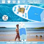 Kids Inflatable Stand Up Paddle Board, Kid Paddle Board with SUP Accessories, Anti-Slip EVA Deck, 7’6’’Child SUP for Kids & Youth