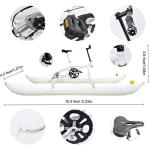 Xscxliny Bicycle Fishing Boat Equipment, Water Bike, Bicycle Boat with Paddle Board, Suitable for Lake Pedal, Water Sports Touring Kayak,2 People