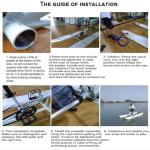 Xscxliny Bicycle Fishing Boat Equipment, Water Bike, Bicycle Boat with Paddle Board, Suitable for Lake Pedal, Water Sports Touring Kayak,2 People