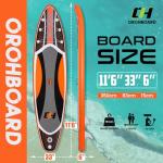 OROHBOARD Paddle Board 11'6" Inflatable Paddle Board - All-Around SUP Board for Adults & Beginners, Stand Up Paddle Board with Complete Accessory Kit for Lake, River, Ocean