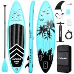 SUP Inflatable Stand Up Paddle Board 10'6" Ultra-Light Thick Paddleboard for All Skill Levels ISUP Paddle Board with Accessories, 10/6 Inflatable Paddle Boards for Adults & Youth