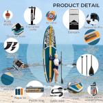 Napatron Inflatable Paddle Board, 10'6" Ultra Lightweight SUP with Adjustable Paddle, Anti-Slip Deck,Coiled Leash & Carry Bag,Stable All-Around Stand Up Paddle Board for Adults
