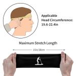LOKLNEYK Paddleboard Headbands Unisex Stretchy Sports Hairband, for Running, Yoga, Gym Sports