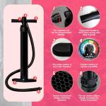 FunWater SUP Inflatable Stand Up Paddle Board Ultra-Light Inflatable Paddleboard with SUP Accessories, Fin, Adjustable Paddle, Pump, Backpack, Leash