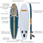 Napatron Inflatable Paddle Board, 10'6" Ultra Lightweight SUP with Adjustable Paddle, Anti-Slip Deck,Coiled Leash & Carry Bag,Stable All-Around Stand Up Paddle Board for Adults