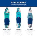 Aqua PRO Halcyon Touring 10' 6" Inflatable Stand-Up Paddleboard iSUP, Sleek Stable Design with Non-Slip EVA Deck, Includes Paddle, Ankle Leash, Pump and Carry/Storage Bag