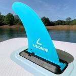 LEDONNE Fin 9" SUP Center Fins 2 Pcs with 1 Extra Pin No-Tool Installation with 1 Retainer- Ensures The Fin Base Remains Intact-9” Fin for Paddle Board Fin, Blue