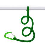 MOOCY Kayak Paddle Leash, 3-7 ft Stretchable Strap Lanyard for SUP, Canoeing, Fishing Accessories - Secure Bungee Rod Holder Tether(Green, 1 Pack)