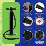 FunWater SUP Inflatable Stand Up Paddle Board Ultra-Light Inflatable Paddleboard with Accessories, Fin, Adjustable Paddle, Pump, Backpack, Leash