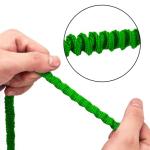 MOOCY Kayak Paddle Leash, 3-7 ft Stretchable Strap Lanyard for SUP, Canoeing, Fishing Accessories - Secure Bungee Rod Holder Tether(Green, 1 Pack)