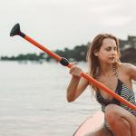 Marsrut Paddle Clamp Quick Release, Paddle Board Paddle Clips Replacement Parts, Adjustable Hand Mount Holder Adjuster Accessories Fit Shaft for Sup Surfing Paddles Kayak Oar Board (Black, 1PC)