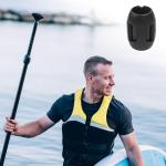 Marsrut Paddle Clamp Quick Release, Paddle Board Paddle Clips Replacement Parts, Adjustable Hand Mount Holder Adjuster Accessories Fit Shaft for Sup Surfing Paddles Kayak Oar Board (Black, 1PC)