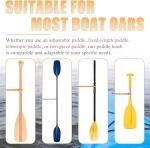 MOOCY Kayak Paddle Leash, 3-7 ft Stretchable Strap Lanyard for SUP, Canoeing, Fishing Accessories - Secure Bungee Rod Holder Tether(Green, 1 Pack)