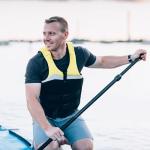 Marsrut Paddle Clamp Quick Release, Paddle Board Paddle Clips Replacement Parts, Adjustable Hand Mount Holder Adjuster Accessories Fit Shaft for Sup Surfing Paddles Kayak Oar Board (Black, 1PC)