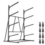 ZSLTLDU Kayak Racks for Outdoor Storage, Kayak Storage Rack, 4 Tier Adjustable Freestanding Kayak Rack Holder for Paddleboard Surfboard SUP