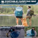 Atoll Inflatable Stand Up Paddle Board | Extra Wide SUP for Adults, Fishing, Touring & All-Around Adventure | Stable Paddle Board with Accessories (Aqua Blue, 12.6 Feet)