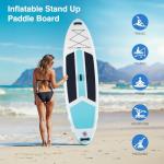 Sweetcrispy Inflatable Stand Up Paddle Board with Premium SUP Paddleboard Accessories,2-in-1 Paddle,Wide Stable Design,Non-Slip Comfort Deck for Adults & Youth of All Skill Levels,Blue