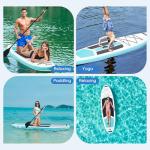Sweetcrispy Inflatable Stand Up Paddle Board with Premium SUP Paddleboard Accessories,2-in-1 Paddle,Wide Stable Design,Non-Slip Comfort Deck for Adults & Youth of All Skill Levels,Blue