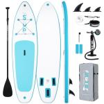 FunWater SUP Inflatable Stand Up Paddle Board 10'6×33"×6" Ultra-Light Inflatable Paddleboard with ISUP Accessories,Fins,Adjustable Paddle, Pump,Backpack, Leash