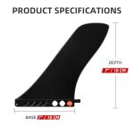 THURSO SURF SUP Click Fin - Touring Center Fin for Paddleboards SUP Replacement Fins for Surfing Surfboard Stand-up Paddle Board Longboard Free No Tool