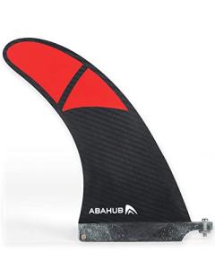 Abahub 9'' SUP Single Center Fin with 1 Cross Screw, Carbon Fiber 9 inch SUP Replacement Fins for Surfboard, Stand-up Paddle Board, Longboard, Carbon Fiber
