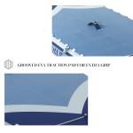 ISLE Explorer Inflatable Stand Up Paddle Board & iSUP Bundle Accessory Pack, Adventure & Touring Board, Durable, Lightweight with Stable Wide Stance, 11'6" x 6" - Ice/Slate/Navy