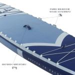 ISLE Explorer Inflatable Stand Up Paddle Board & iSUP Bundle Accessory Pack, Adventure & Touring Board, Durable, Lightweight with Stable Wide Stance, 11'6" x 6" - Ice/Slate/Navy