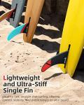 Abahub 9'' SUP Single Center Fin with 1 Cross Screw, Carbon Fiber 9 inch SUP Replacement Fins for Surfboard, Stand-up Paddle Board, Longboard, Carbon Fiber