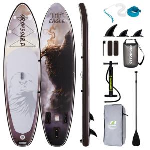 OROHBOARD 10’6 Inflatable Stand Up Paddle Board with Premium Paddleboards Accessories, Wide Stable Designed SUP Paddleboard for Adults & Youth. (Eagle)