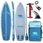 Atoll New Inflatable Stand Up Paddle Board - Enclave 10′6″ Compact/Archipelago 12′6″ Touring/Outrider 12′ All-Around iSUP | Dual-Layer PVC, 15 PSI, Travel, Yoga, Fishing & Touring Package