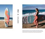 aleur 2020 Explorer Inflatable Stand Up Paddle Board Package W Premium SUP Accessories & Backpack, Non-Slip Deck, Leash, Paddle and Hand Pump | Elegant, Fun, Portable,Versatile (Pastel)