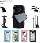 aleur 2020 Explorer Inflatable Stand Up Paddle Board Package W Premium SUP Accessories & Backpack, Non-Slip Deck, Leash, Paddle and Hand Pump | Elegant, Fun, Portable,Versatile (Pastel)