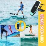 Carbon Fiber Hydrofoil Board Pro - 115cm Wing Foil/eFoil/SUP/Paddle Board | 3.66kg Lightweight | Surf Foil Racing | Non-Inflatable Carbon+EPS | Fits All Foil Systems
