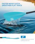 OCEANBROAD SUP Paddle - Adjustable Stand-Up Paddle for Paddleboard Kayak, Adjustable Aluminum Alloy Shaft 68" - 84", 3-Piece, Blue