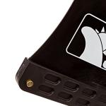 Santa Barbara Surfing SBS - 9 inch Longboard & SUP Single Fin - 9" Center Fin for Surfboard & Paddleboard (Black)