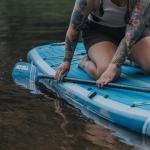 Atoll New Inflatable Stand Up Paddle Board - Enclave 10′6″ Compact/Archipelago 12′6″ Touring/Outrider 12′ All-Around iSUP | Dual-Layer PVC, 15 PSI, Travel, Yoga, Fishing & Touring Package