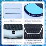 Carbon Fiber Hydrofoil Board Pro - 115cm Wing Foil/eFoil/SUP/Paddle Board | 3.66kg Lightweight | Surf Foil Racing | Non-Inflatable Carbon+EPS | Fits All Foil Systems