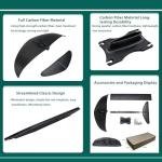 Carbon Fiber Hydrofoil Board Pro - 115cm Wing Foil/eFoil/SUP/Paddle Board | 3.66kg Lightweight | Surf Foil Racing | Non-Inflatable Carbon+EPS | Fits All Foil Systems