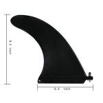 HEYTUR Surf & SUP Fin,Free No Tool Fin Screw,8" Center Fin for Surfboard & Paddleboard(1 Pack)